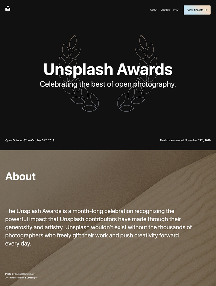 /page/unsplash-awards